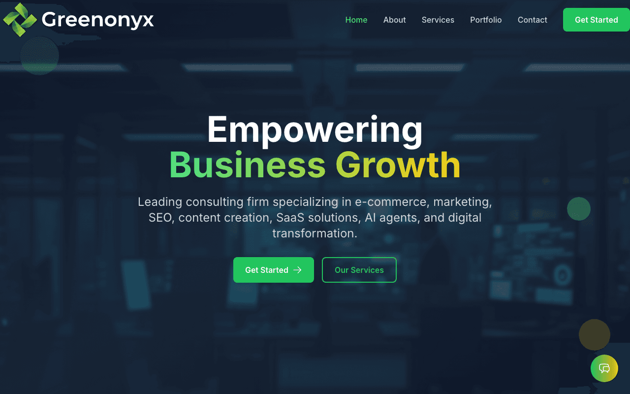 Greenonyx website
